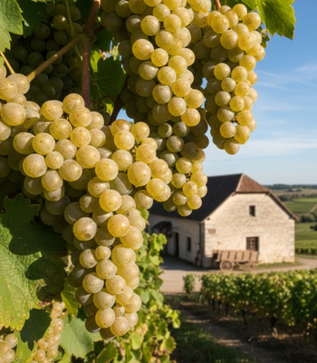 Gewürztraminer Wein Trauben bei Rebe